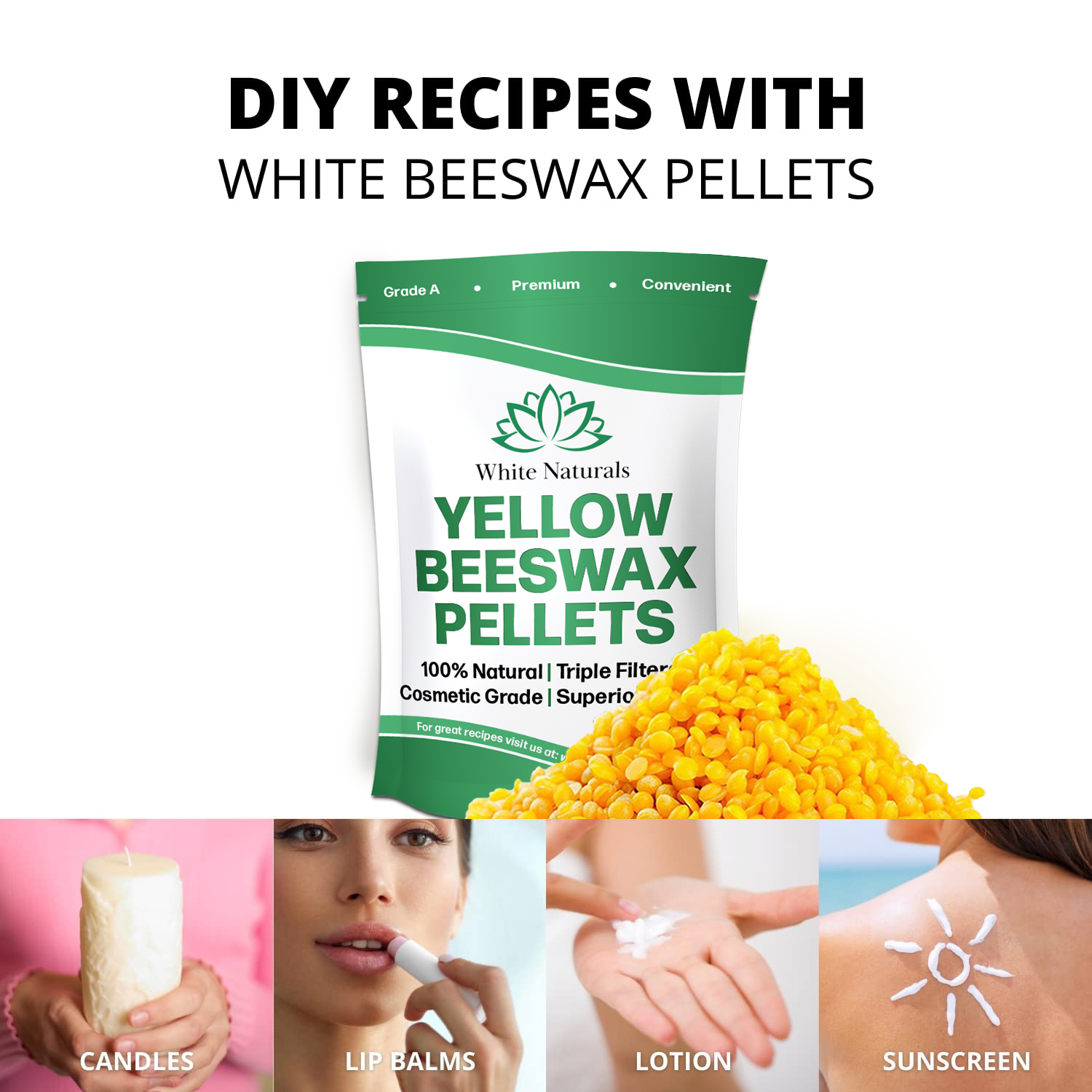 Yellow Beeswax 8oz