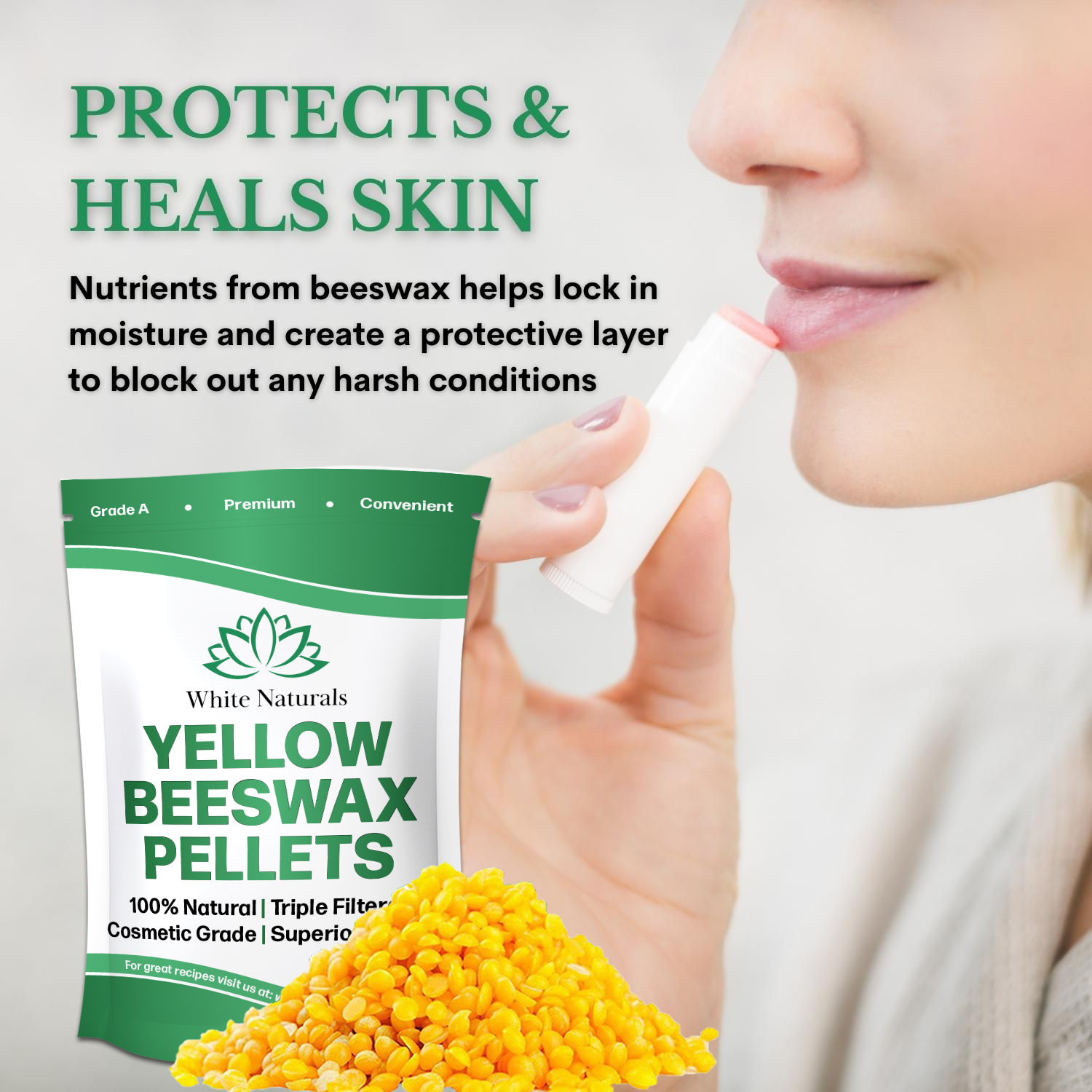 Yellow Beeswax 8oz