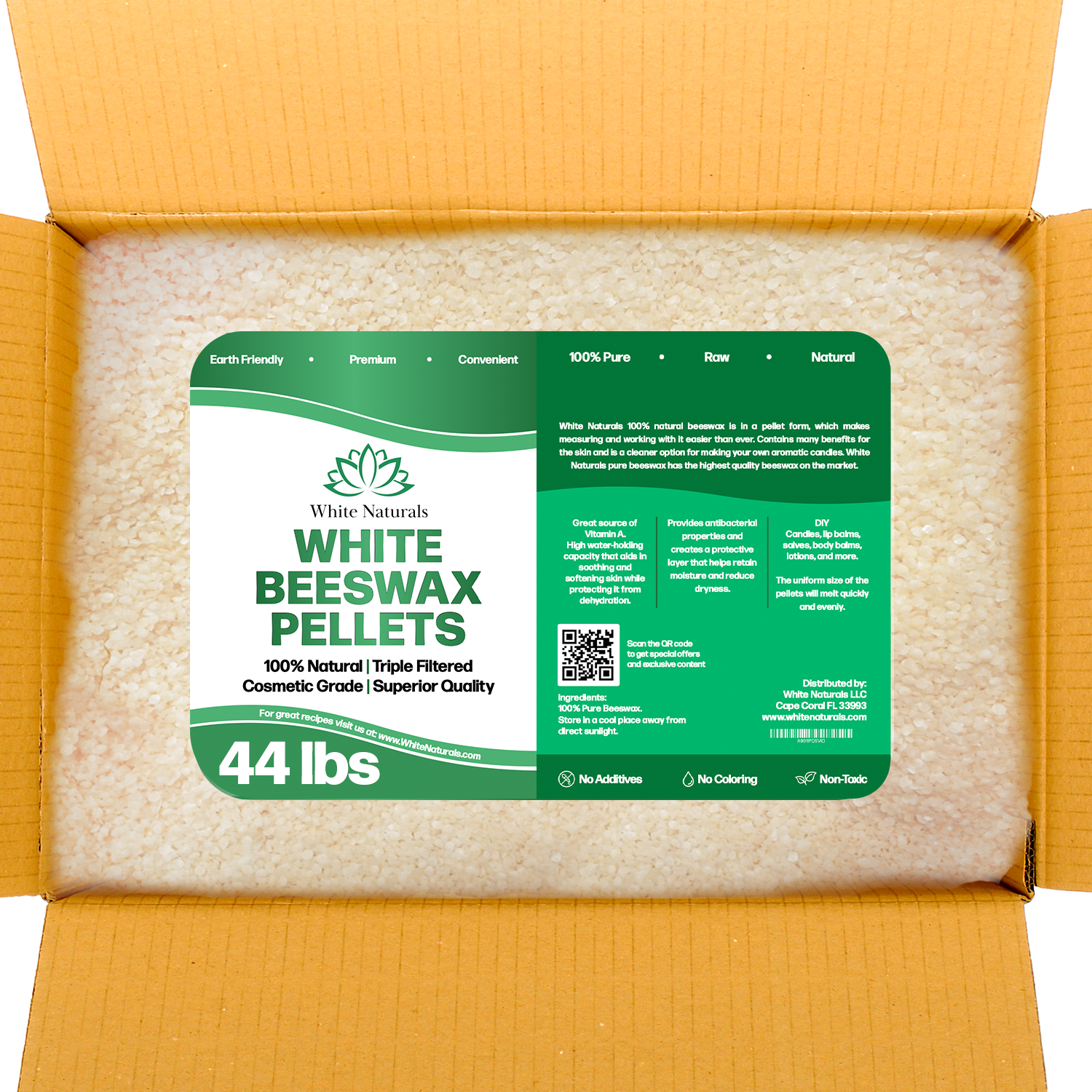 White Beeswax 44lb