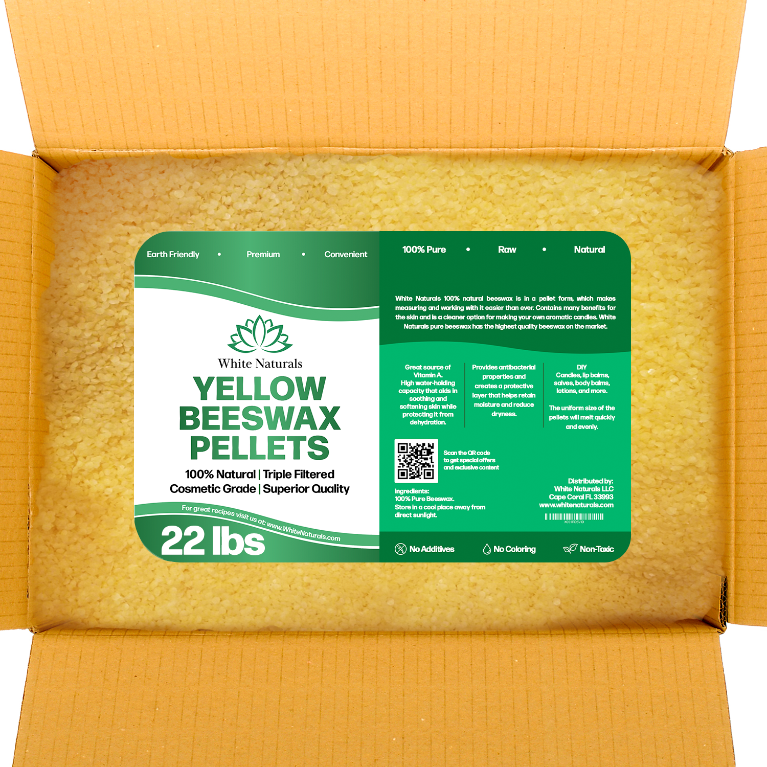 Yellow Beeswax 22lb