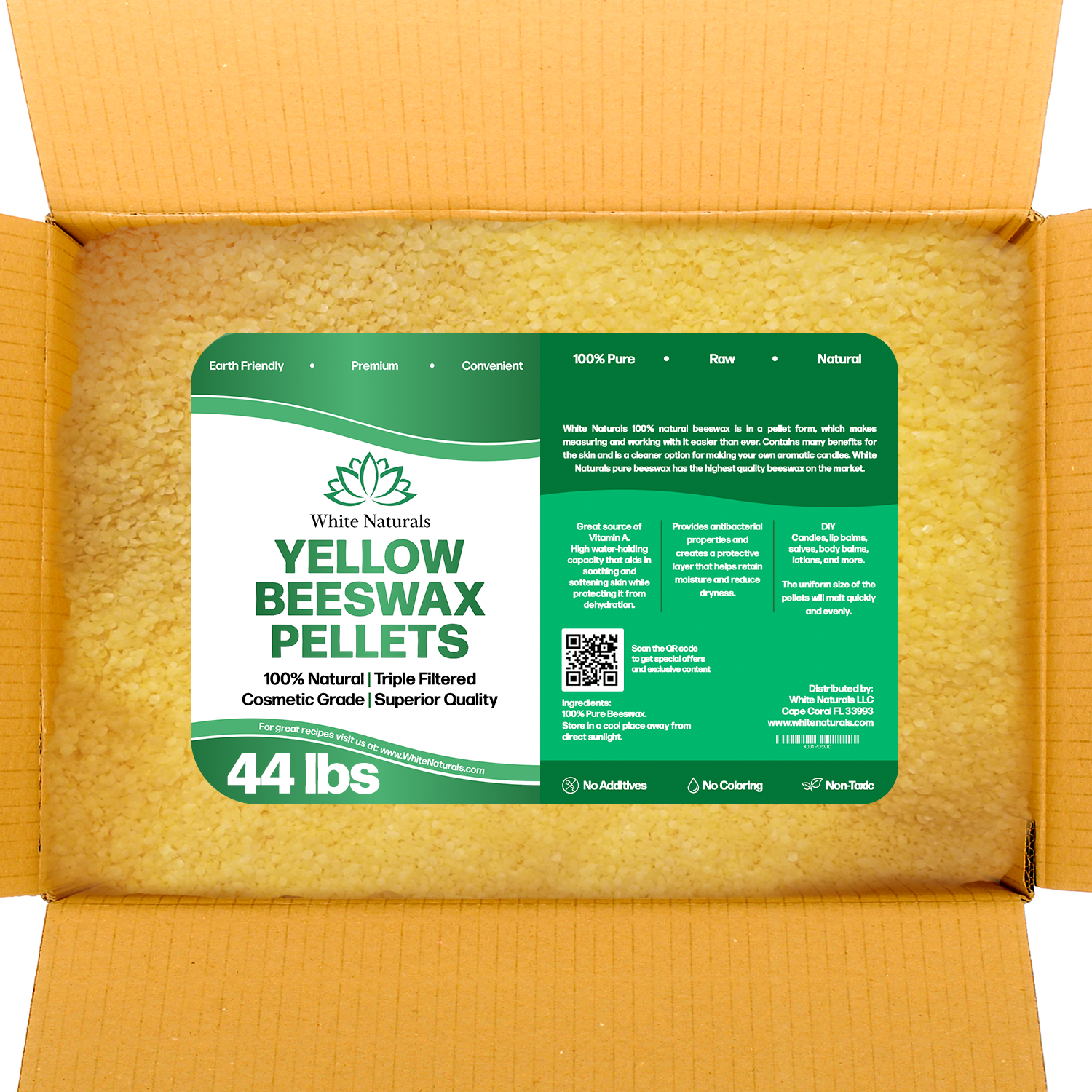 Yellow Beeswax 44lb