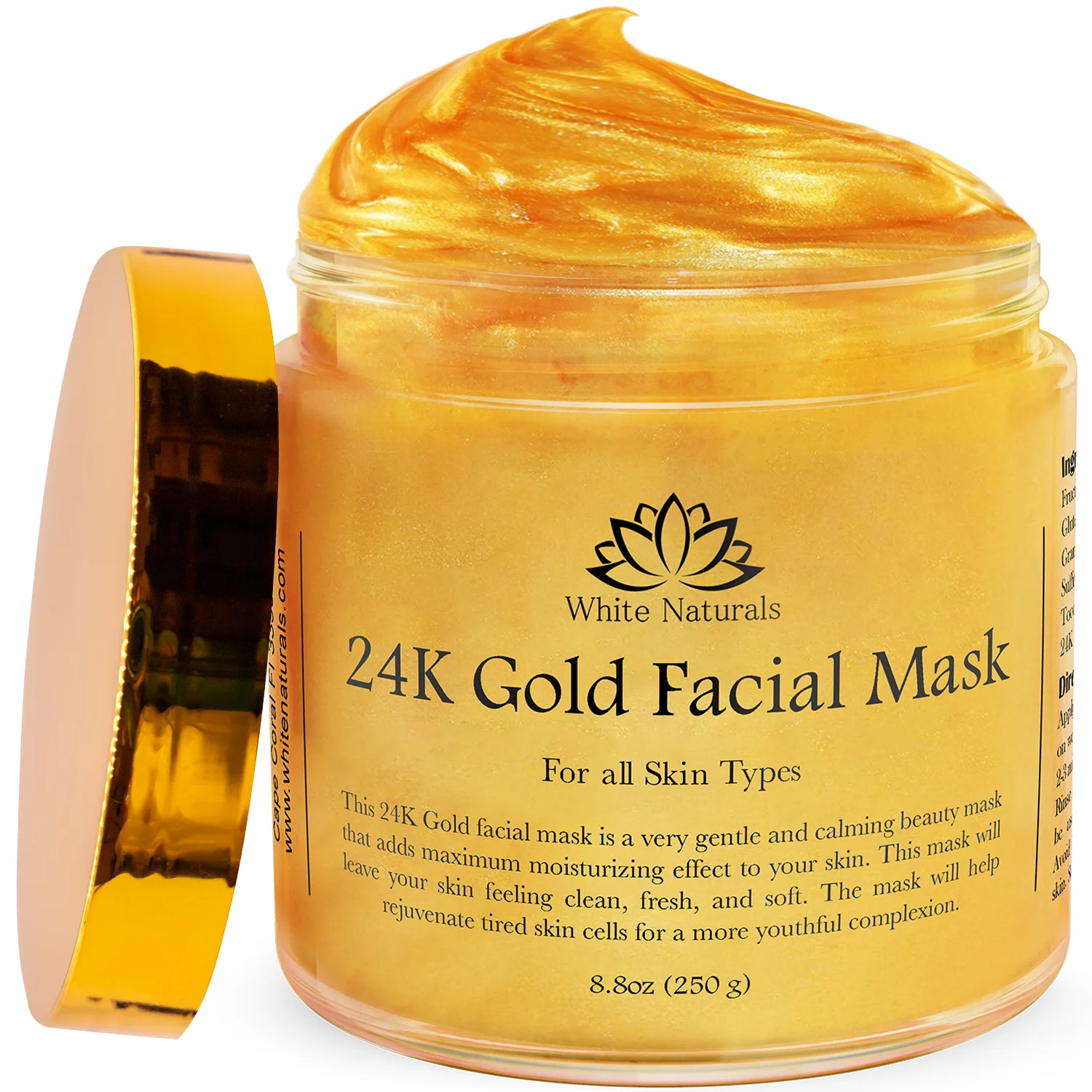 Glowing Up Máscara Facial Gold Fórmula Intense Care 40g - Natuphitus  Cosmética