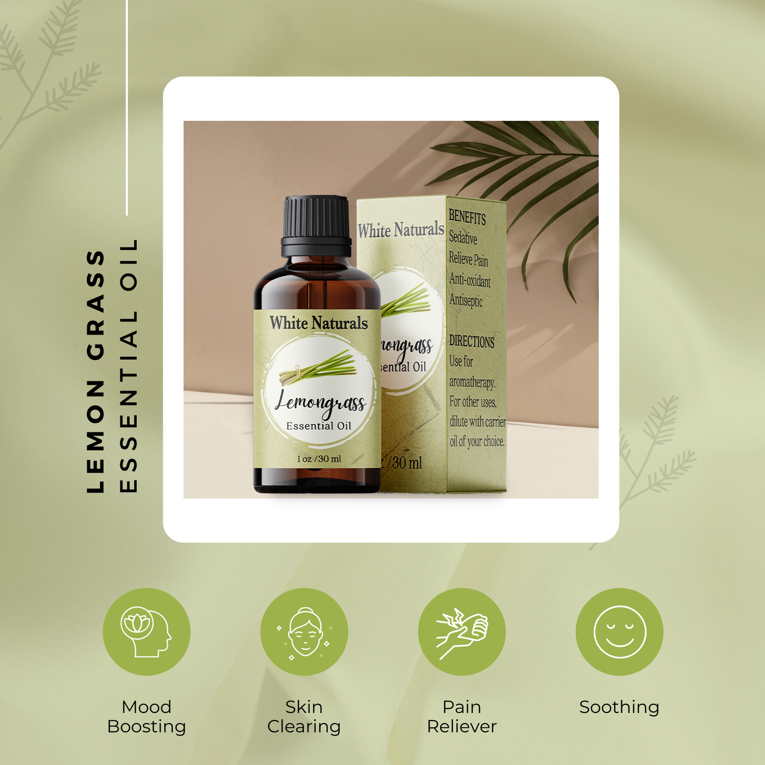Lemongrass Essential Oil - Nourish