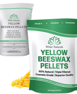 Organic Yellow Beeswax Pellets 1 lb, Pure, Natural, Cosmetic Grade Bees  wax, Triple Filtered, Great For Diy Lip Balm, Lotions and More 16 oz -  White Naturals