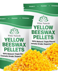 Organic Yellow Beeswax Pellets 5 lb, Pure, Natural, Cosmetic Grade Bees  wax, Triple Filtered, Great For Diy Lip Balm, Lotions and More! - White