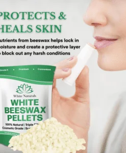 Vanrener White Beeswax Pellets 2 lb (32 oz) Pure Natural Cosmetic