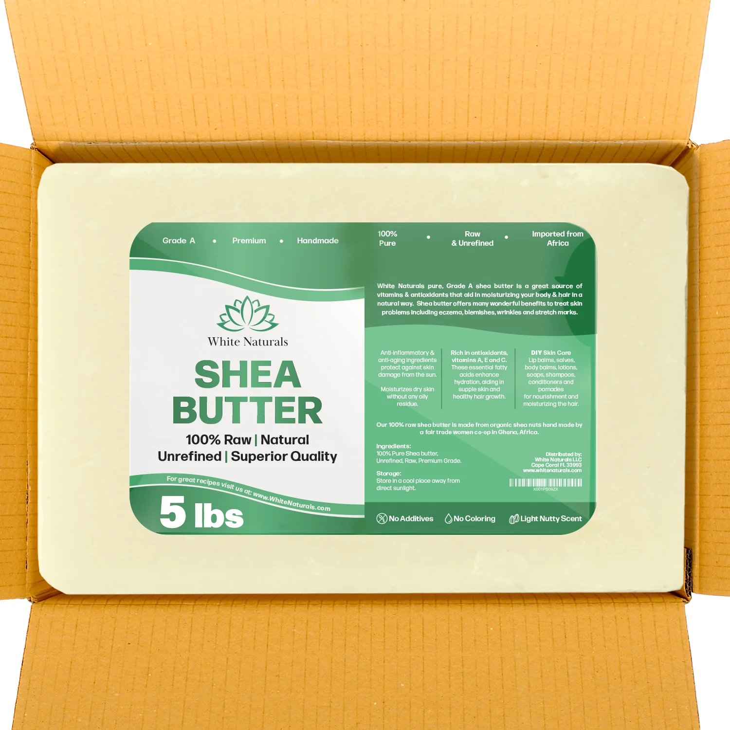 Raw Shea Butter - Handcrafted, Unrefined Bulk - Shea Radiance